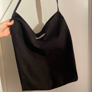 American Apparel Black Canvas Crossbody Bag